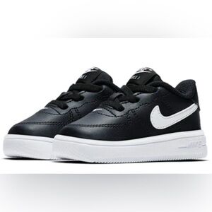 Nike Air Force 1 '18 (TD) Infant/Toddler Shoe Black White #905220-002 Size 3c